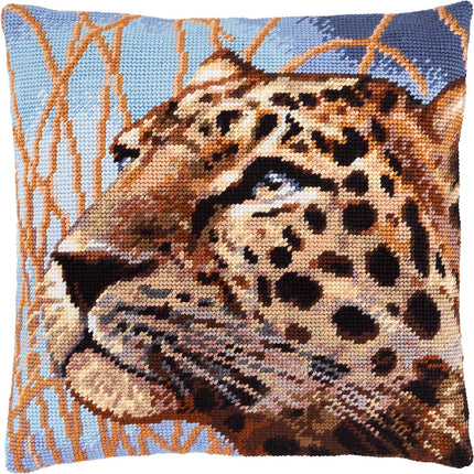 Needlepoint Pillow Kit "Leopard"