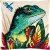 Needlepoint Pillow Kit "Lizard"