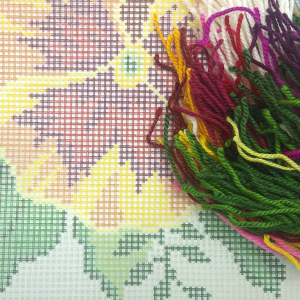 Needlepoint Pillow Kit "Violas"