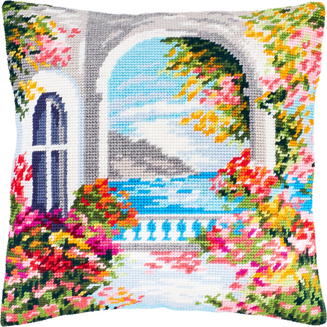 Needlepoint Pillow Kit "Mediterranean"