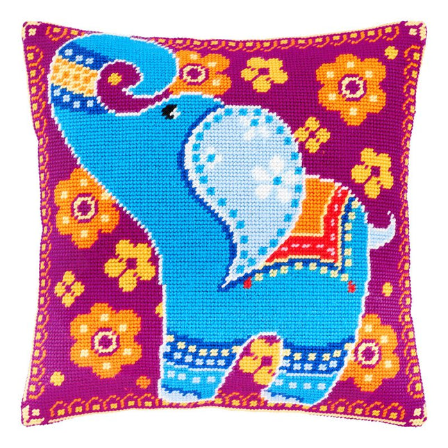 Needlepoint Pillow Kit "A Little Elephant"