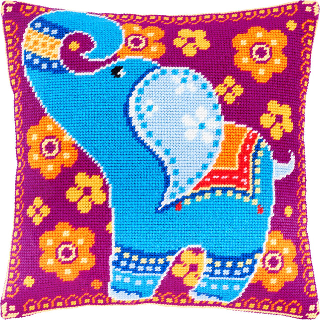 Needlepoint Pillow Kit "A Little Elephant"