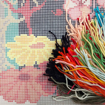 Needlepoint Pillow Kit "Sea Anemones"
