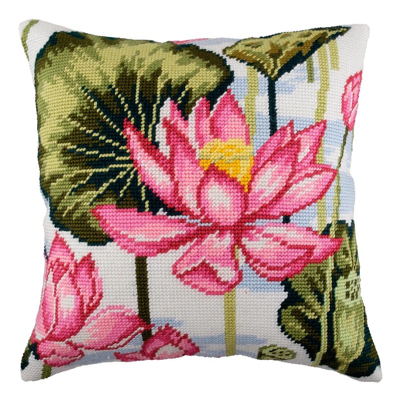 Needlepoint Pillow Kit "Lotus"