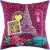 Needlepoint Pillow Kit "I Love Paris"