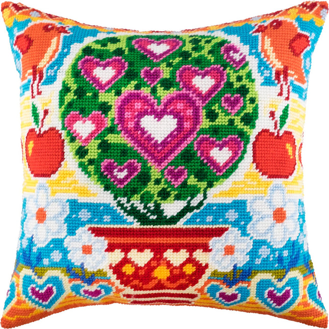 Needlepoint Pillow Kit "Tree of Love"