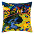 Needlepoint Pillow Kit "Houses on a Hill"
