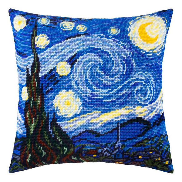 Needlepoint Pillow Kit "Starry Night"