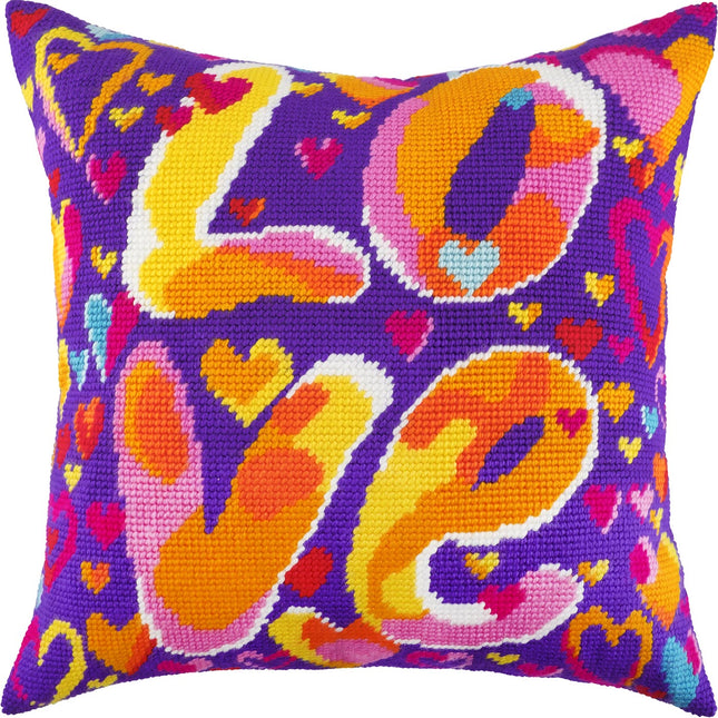 Needlepoint Pillow Kit "Love"