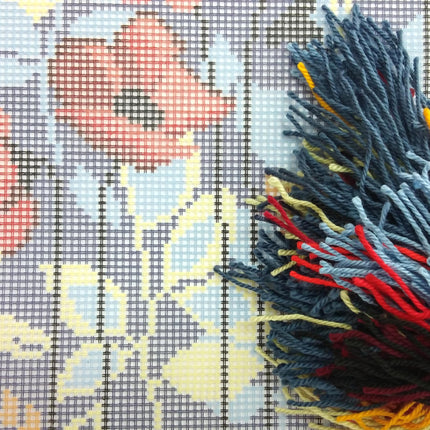Needlepoint Pillow Kit "Poppies in the Evening"
