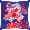 Needlepoint Pillow Kit "Blue Flower"