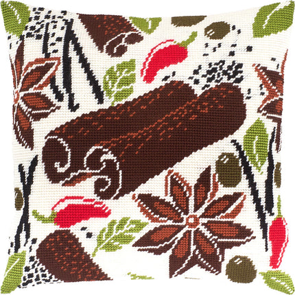 Needlepoint Pillow Kit "Cinnamon"