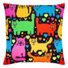 Needlepoint Pillow Kit "Puzzle of Cats"