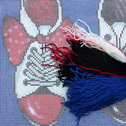 Needlepoint Pillow Kit "Patent Leather Shoes"