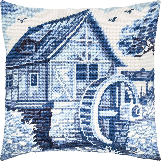 Needlepoint Pillow Kit "Delft Blue"
