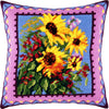 Needlepoint Pillow Kit "Bouquet of Sunflowers"