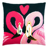 Needlepoint Pillow Kit "Two Flamingos"