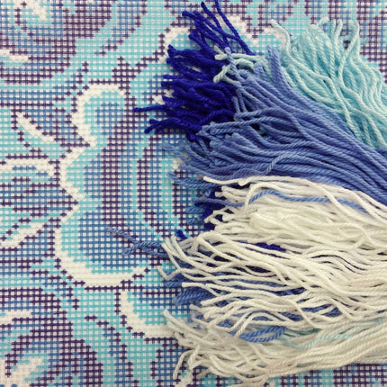 Needlepoint Pillow Kit "Gzhel"