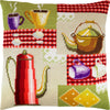 Needlepoint Pillow Kit "Tea Time"