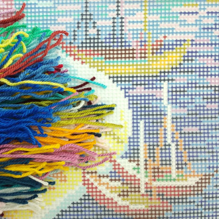 Needlepoint Pillow Kit "Hamburg"