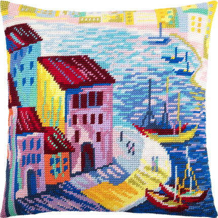 Needlepoint Pillow Kit "Hamburg"