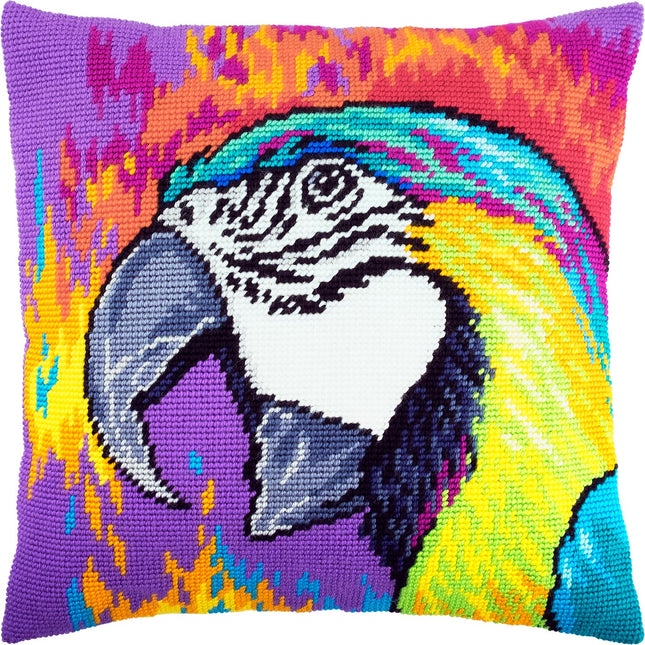 Needlepoint Pillow Kit "Macaw"