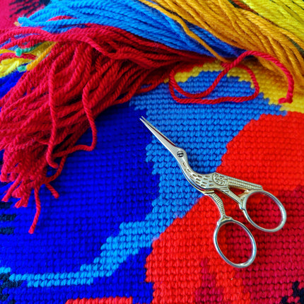 Needlepoint Pillow Kit "Colours of Poppies"