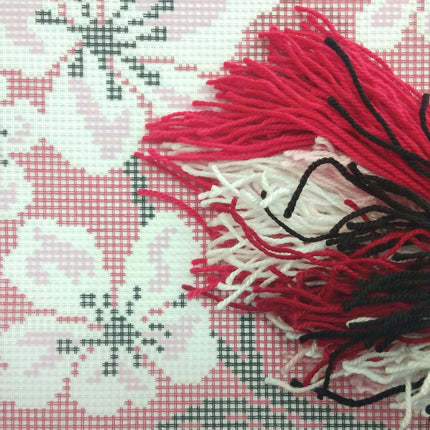 Needlepoint Pillow Kit "Cherry Bloom"