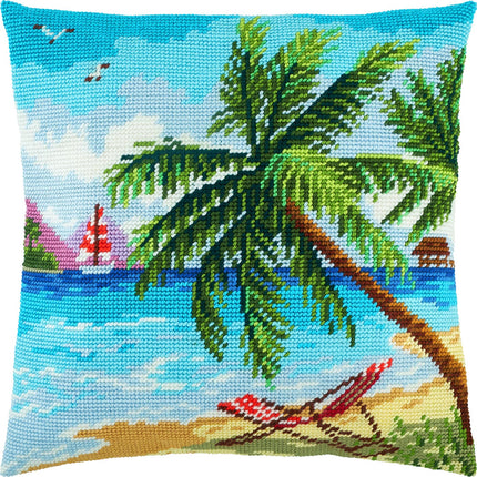 Needlepoint Pillow Kit "Seychelles"