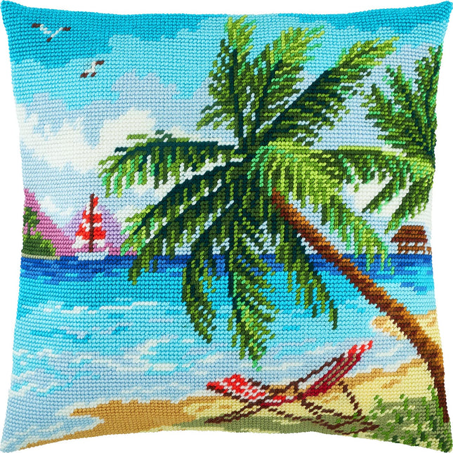 Needlepoint Pillow Kit "Seychelles"