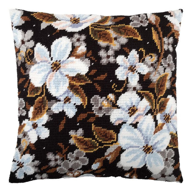 Needlepoint Pillow Kit "Apple Blossom"