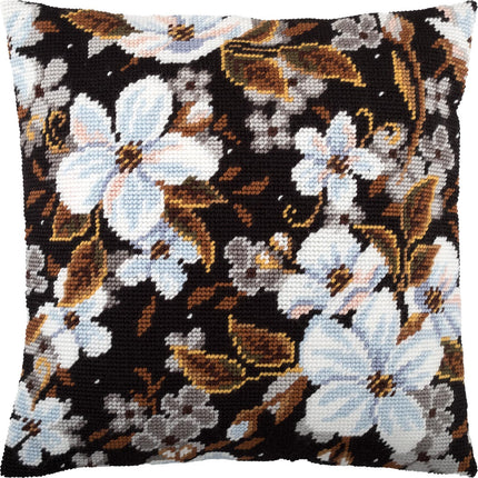 Needlepoint Pillow Kit "Apple Blossom"