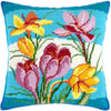 Needlepoint Pillow Kit "Crocuses"