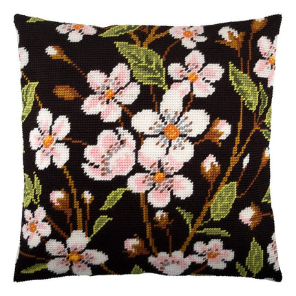 Needlepoint Pillow Kit "Cherry Blossoms"
