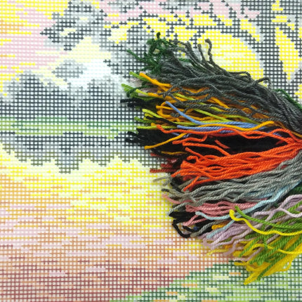 Needlepoint Pillow Kit "Sunset"
