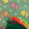 Needlepoint Pillow Kit "Elephants"