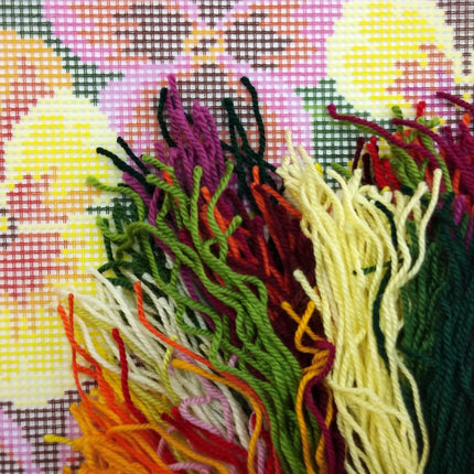 Needlepoint Pillow Kit "Violas"
