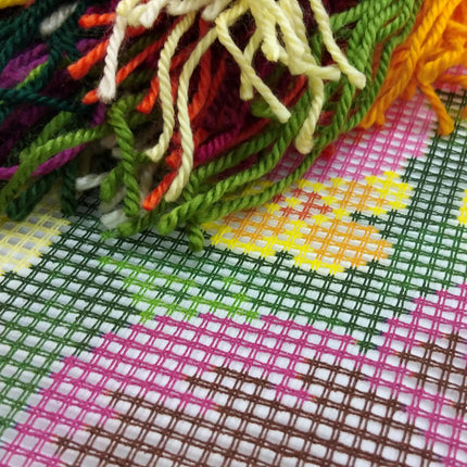 Needlepoint Pillow Kit "Violas"