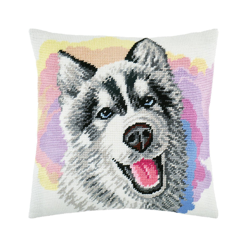 Needlepoint Pillow Kit "Husky"