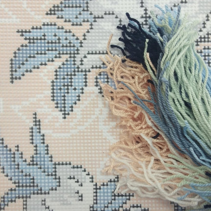 Needlepoint Pillow Kit "Dog rose"