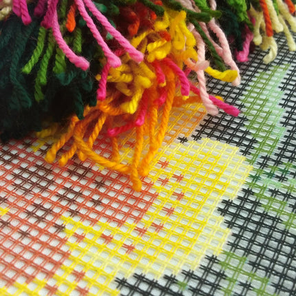 Needlepoint Pillow Kit "Hedge of Flowers"
