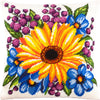 Needlepoint Pillow Kit "Sunflower among flowers"