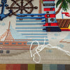 Needlepoint Pillow Kit "Overseas Adventure"