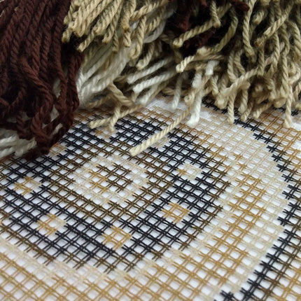 Needlepoint Pillow Kit "Gears"