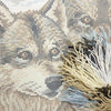 Needlepoint Pillow Kit "Wolves"