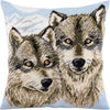 Needlepoint Pillow Kit "Wolves"