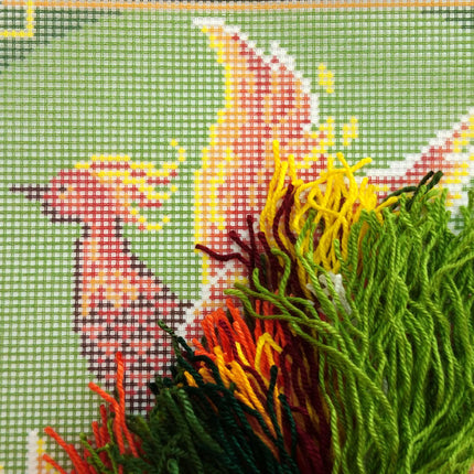 Needlepoint Pillow Kit "Chinese Bird"
