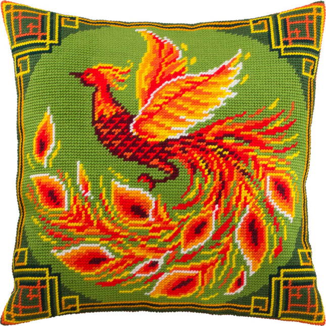 Needlepoint Pillow Kit "Chinese Bird"