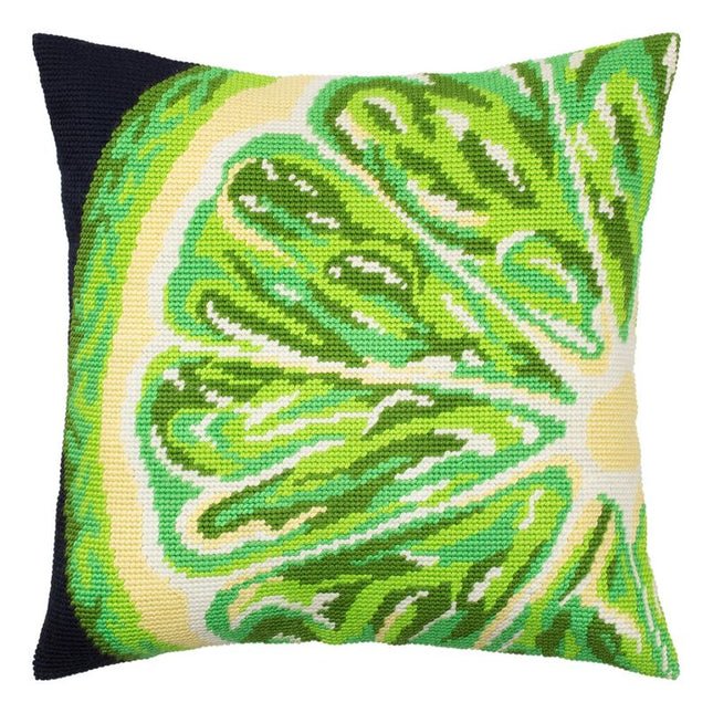 Needlepoint Pillow Kit "Lime Slice"
