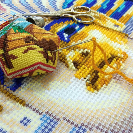 Needlepoint Pillow Kit "Tutankhamun"